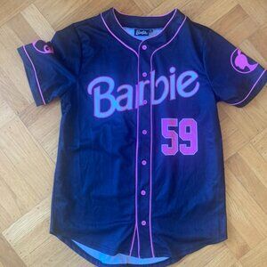 Malibu Barbie Button Up Jersey, Women's Medium